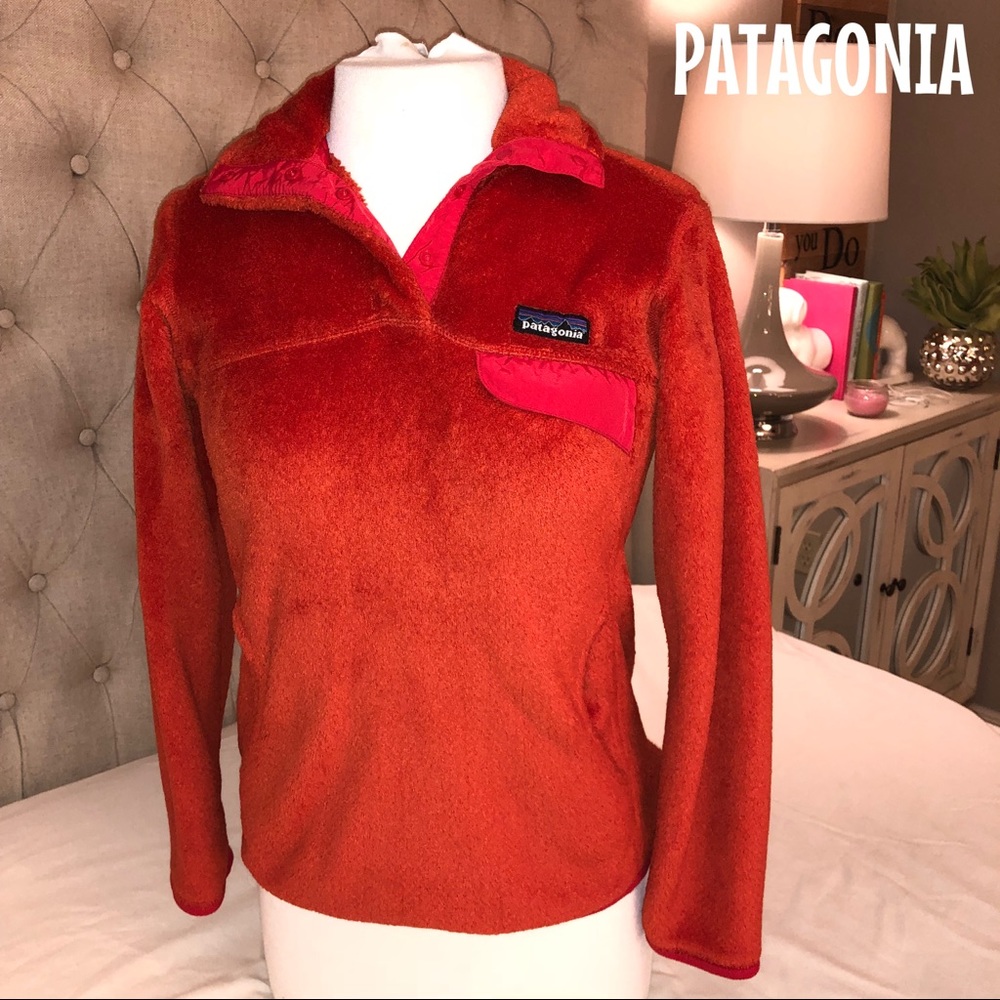 Patagonia Women’s Orange Snap Up Pullover